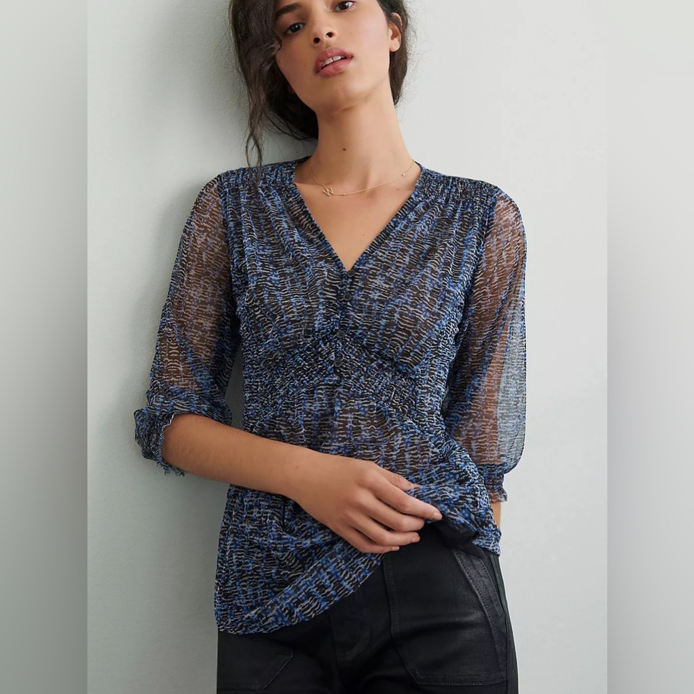 Anthropologie Gretchen Smocked Tunic